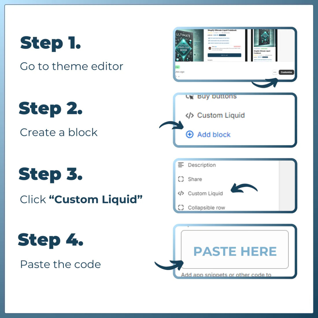 160+ Shopify Custom Liquid Codes